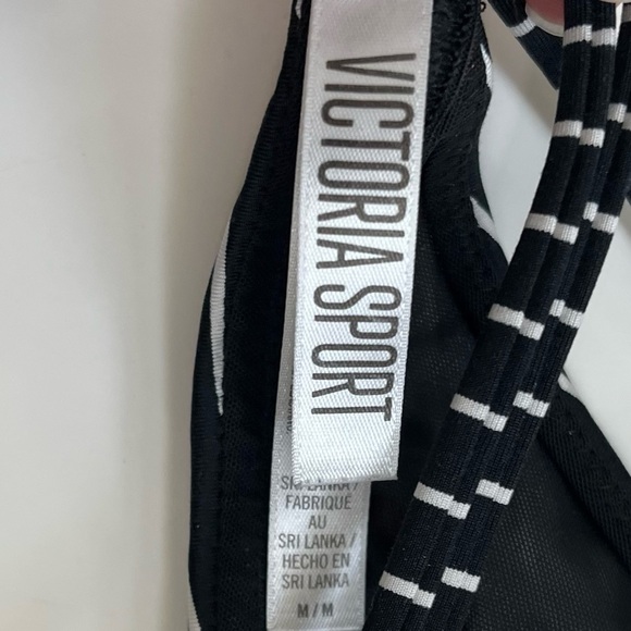 Victoria’s Sport • Black and White Striped Bikini Top - Picture 7 of 7
